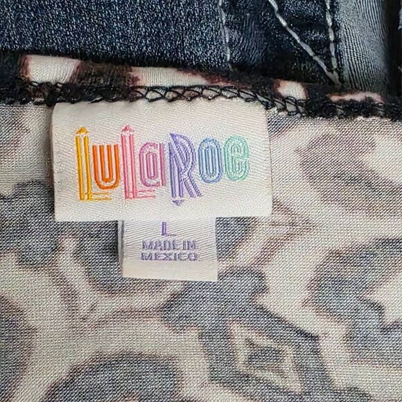 LuLaRoe Floral Tunic Top Multicolor Size L - Picture 5 of 7